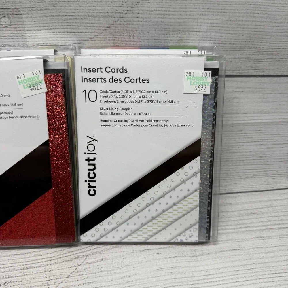 4 New Packs Cricut Joy Insert Cards Samplers 10 Count Each  + 2 Open Packs
